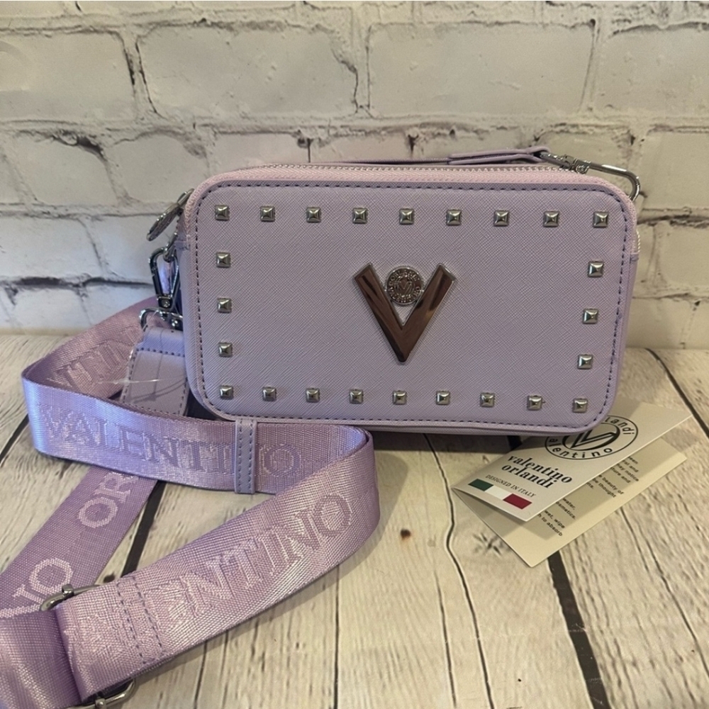 Valentino Orlandi Camera Bag in Lavender